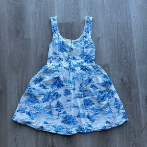 Japna vintage looking blue toile dress